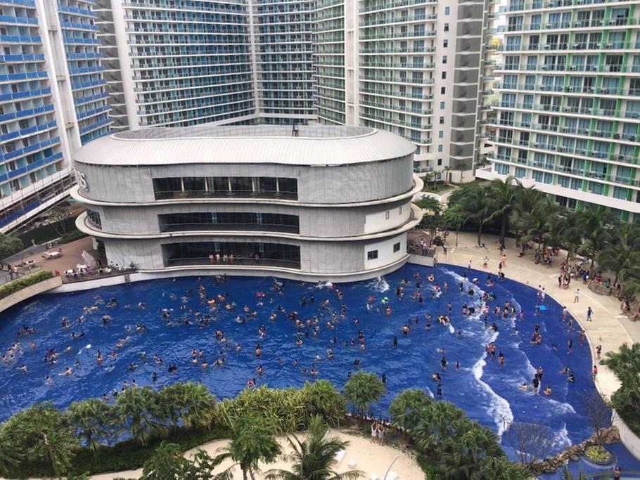 Azure C7 Balcony, Wifi, Near Mall Airport Manilla Buitenkant foto